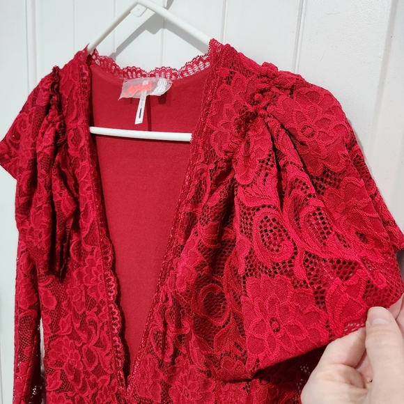 NWT FREE PEOPLE Lace Party Jumpsuit - Picture 7 of 10